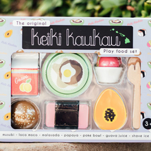 Load image into Gallery viewer, Keiki Kaukau Wooden Hawaii Play Food Set