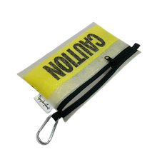 Load image into Gallery viewer, Upcycle Hawaii Caution Zipper Pouch