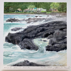 "Surf at Manini Beach Park" by James Freed