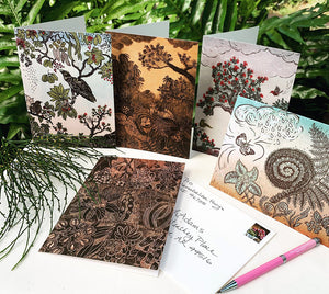 Woodcut Prints Card Sets by Andrea Pro